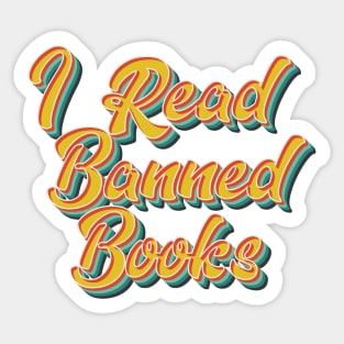 I Read Banned Books Sticker